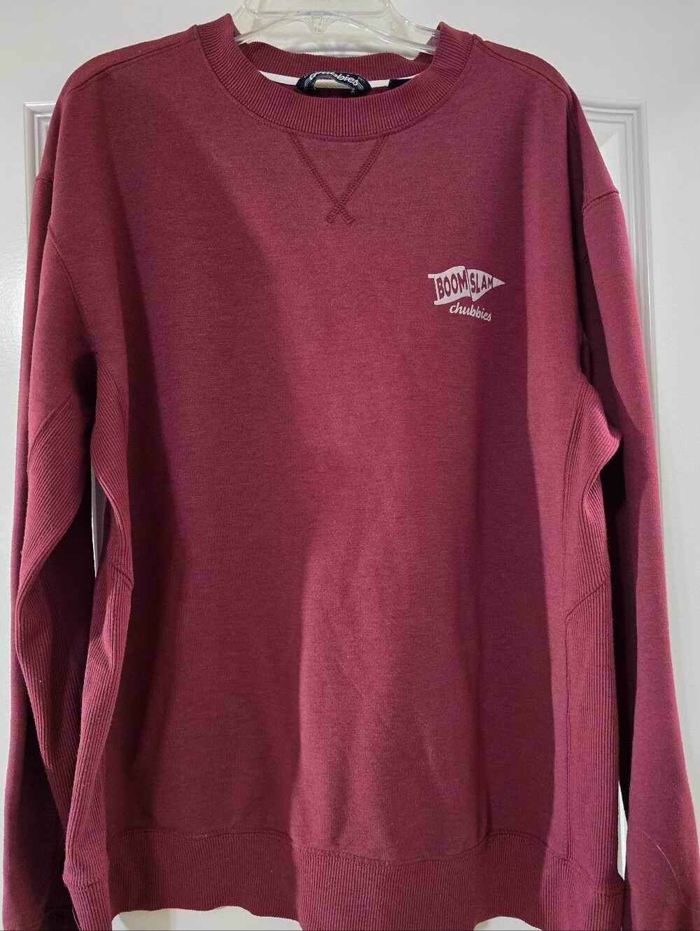 chubbies Men's Crewneck Sweatshirt in Maroon